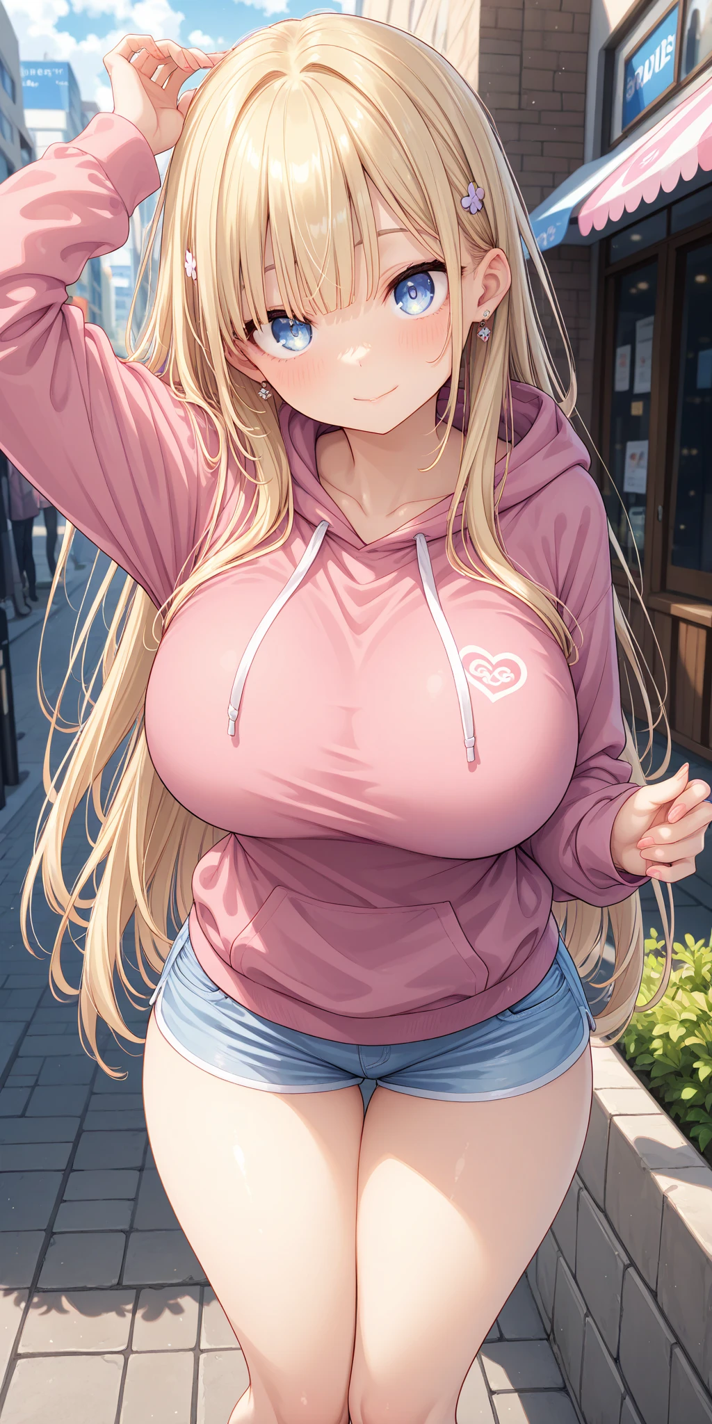 prostitution、lure、(Futanari Girl、 Wearing Japanese gyaru fashion, futanari:2, Big penis), Showing his penis to the audience、Massive 、Transparent penis、(Highest quality, Highest quality, Very detailed, High resolution, High resolution, Beautiful details, masterpiece:2, 8K,2.5D),Anime Style,nsfw,Gal Peace、
