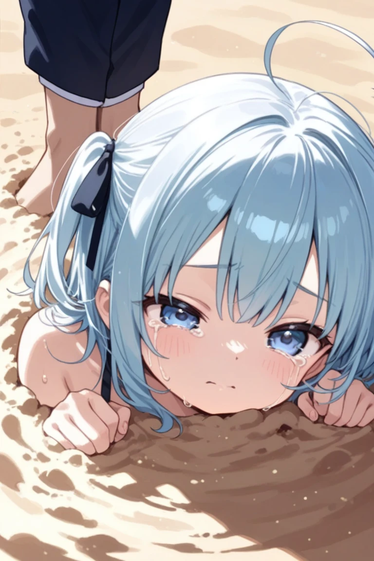 A duo consisting of a 33-year-old female teacher and a 、crowd、Boy touches woman、Orgy、Prostration on the beach