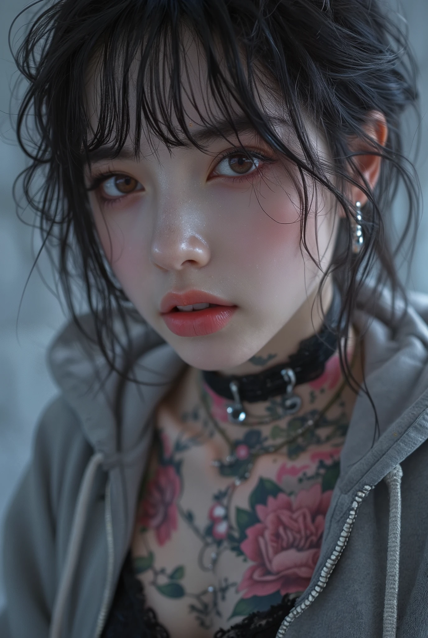 Japanese female 。140cmのLow body、Big Breastsロリ、fat、Big flashy floral tattoo all over。 wet clothes、 Bitch、Lolita、bad、round face、Fall into Darkness、Laziness、Fall、My eyes look very big and droopy、super flashy gothic makeup。drug addiction、Korean-like。chubby。Underground、Anti-company 、3 round earrings on the lower lip、Erotic、 popup、Wreck、fashion reminiscent of the 2000s、際立つbig ass、Gained weight、 cigarettes、 big ass、Safe delivery body with a wide skeleton、earにたくさんのピアス、wide pelvis、 popup、Metabolic syndrome、Alcoholism、Safe production body 、 rounded face、plump thighs、fat 、droopy、double eyelid eyeliner、厚い唇。puffy cheeks、 mine system、Toyoko s in Shinjuku。big ass。visual series。 height 140 cm、Low body、Weight: 65kg。chubby。 J Cup 、cameltoe、Big Breasts、I can see my chest open。My hair is slightly short and looks。Red and black mixed hair color、 flashy makeup、The nose is not high。clothes that make your stomach look good、gray hoodie with front opening and flashy black underwear。ear、舌と下唇、silver round navel piercing。 loves sex、Yarisa Cumsleeve、