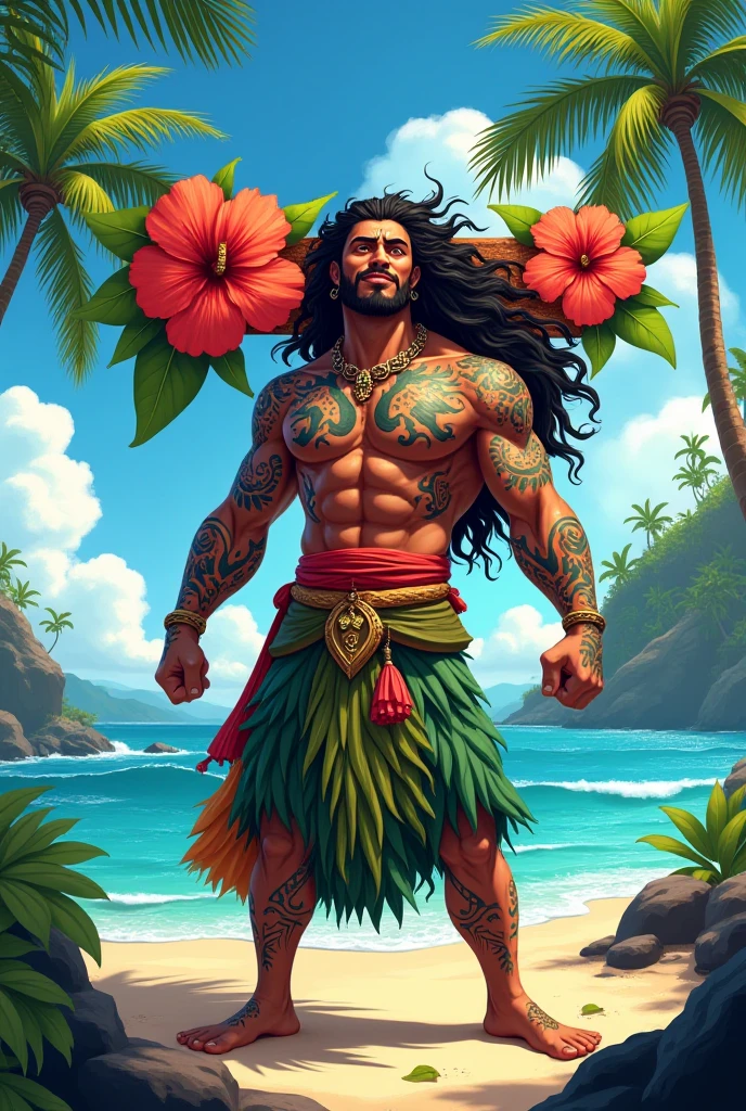a sports banner based on moana