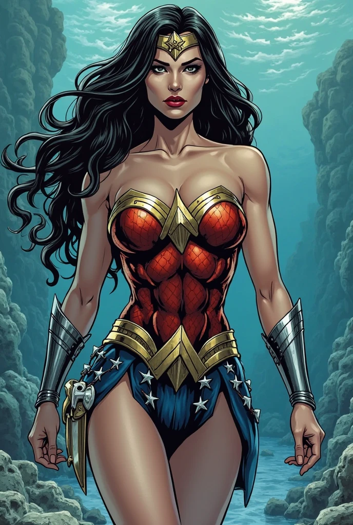  1 naked demon girl,pele vermelha,olhar malignos, medium breasts and Big Ass,  chifres grandes e tatuagens escritas puta de Jesus,She is in a very sensual pose,seios aparecen,no estilo de Jim Lee, No estilo de Joe Mad, No estilo de Andy Kubert, arte por artgerm,(zenemaranhado, Mandala, emaranhado, caos, transtorno, teia de aranha, enemaranhado:0.6), tatuagem escrita foda-se Jesus 