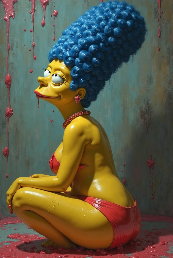 Naked realistic marge simpson Big ass opened and sucking it