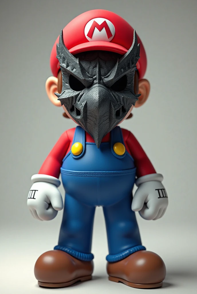 18age、male、neutral、Bat-shaped mask、Muscular、Overall black、