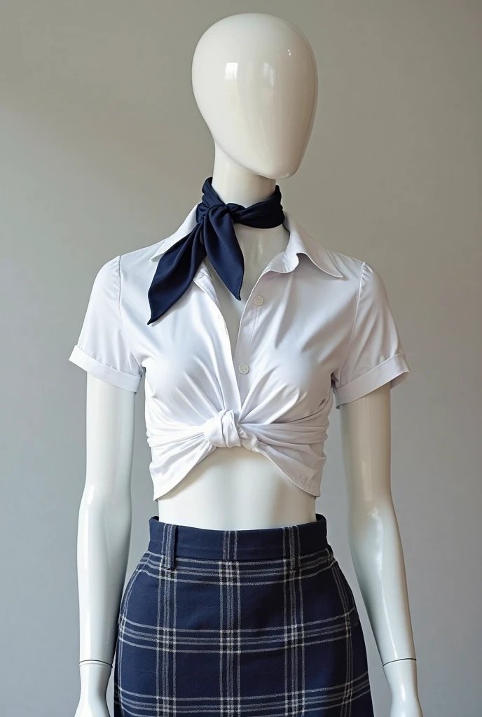Open-chested school uniform、bra