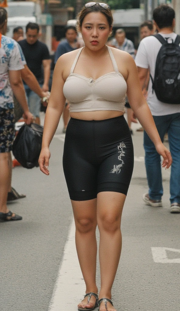 1woman,fullbody,(masterpiece:1.5),photo-realistic,16k,(beautiful 40s japanese plump lady:1.4),(crowded playground:1.6),(frilled blouse:1.5),(jeans:1.3),(sandals:1.5),(handing on wetting crotch with both hands:1.4),(whimpering:1.6),(panicking:1.6),(crying:1.6),(wetting:1.7),(dripping pee:1.4),brown straight medium hair,black eyes,makeup,lipstick,eyeliner,mascara,eyeshadow