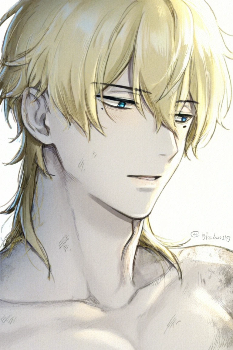 (masterpiece:1.3),(最high quality:1.4),(Very detailedな:1.5),High resolution,Very detailed,8k,artwork,High level of detail,rendering,high quality,Wide range of colors,(Anime men),Handsome、Attractive Anime Men, Enchanting anime young man,Slippery、quiet、Inconspicuous、Provocative, fox ears, blonde hair, black eye, {{gently smile}}, naked, NUDE