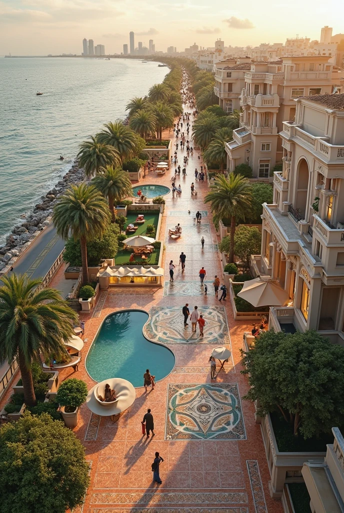 Luxury hotel by the sea