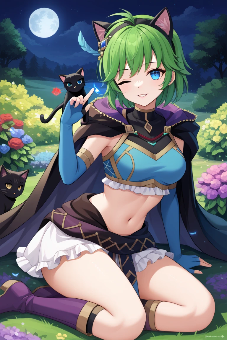 "(masterpiece:1.1), best quality, (NSFW:1.1),
1girl, (80s anime style:1.3), (eyelashes:1.5), (:1.2),
(intricate high detailed body:1.2),
aqua hair,
(forehead, short blunt bangs:1.1), (medium hair, two side up:1.2), (demon horns:1.2),
red eyes, (lip stick:1.4),
(gigantic breasts:1.1),
(expressionless:1.2), open mouth,
(fishnet bikini armor:1.2), (garter belt:1.2),
(knight armor, armored boots, capelet:1.2), (flower brooch:1.1), (streaked hair:1.2), crystal necklace,
standing,
(upper body, cowboy shot, looking at viewer, from front:1.1),
(daytime, woods, grassland, outdoors:1.1)"