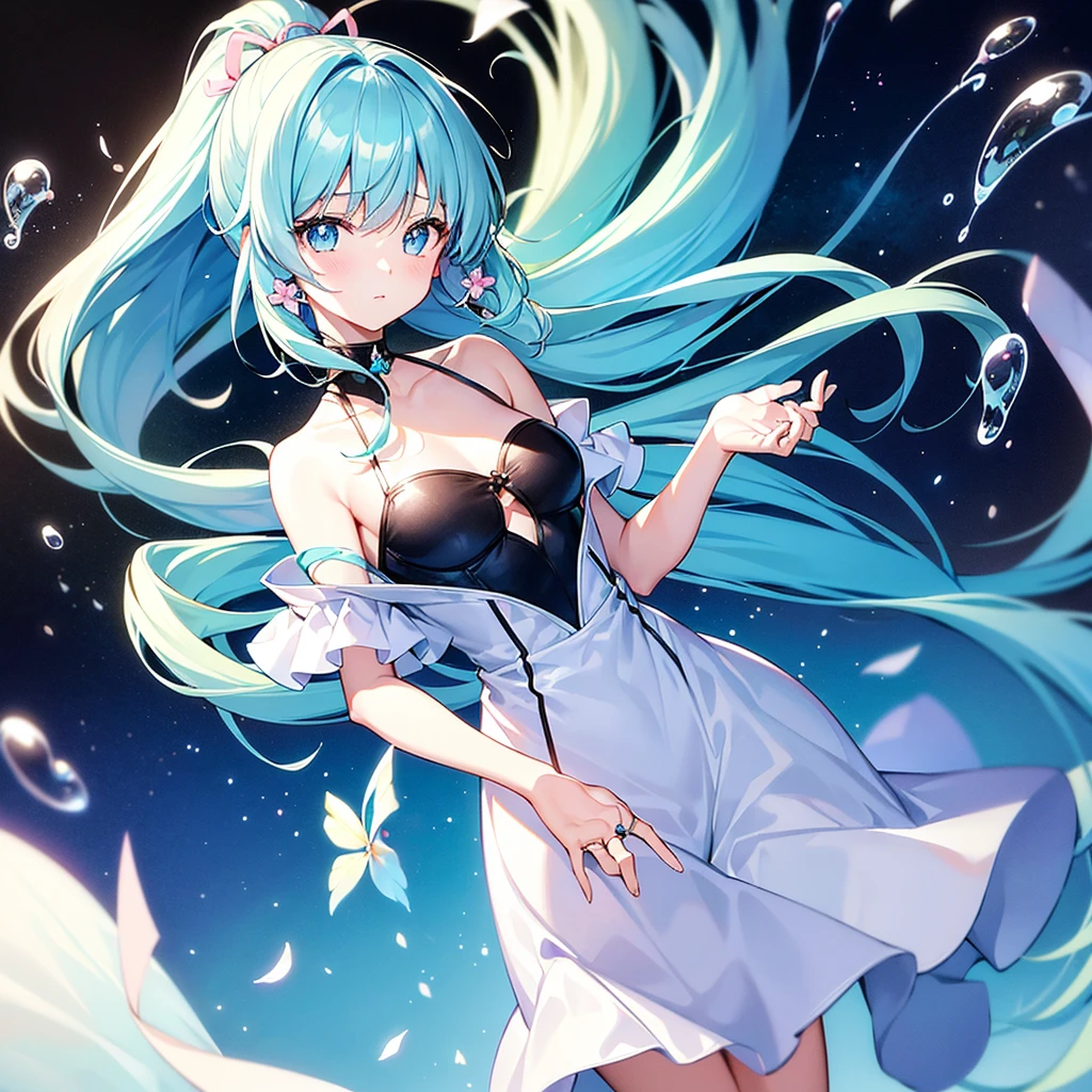 Marisa is a teal jellyfish girl.