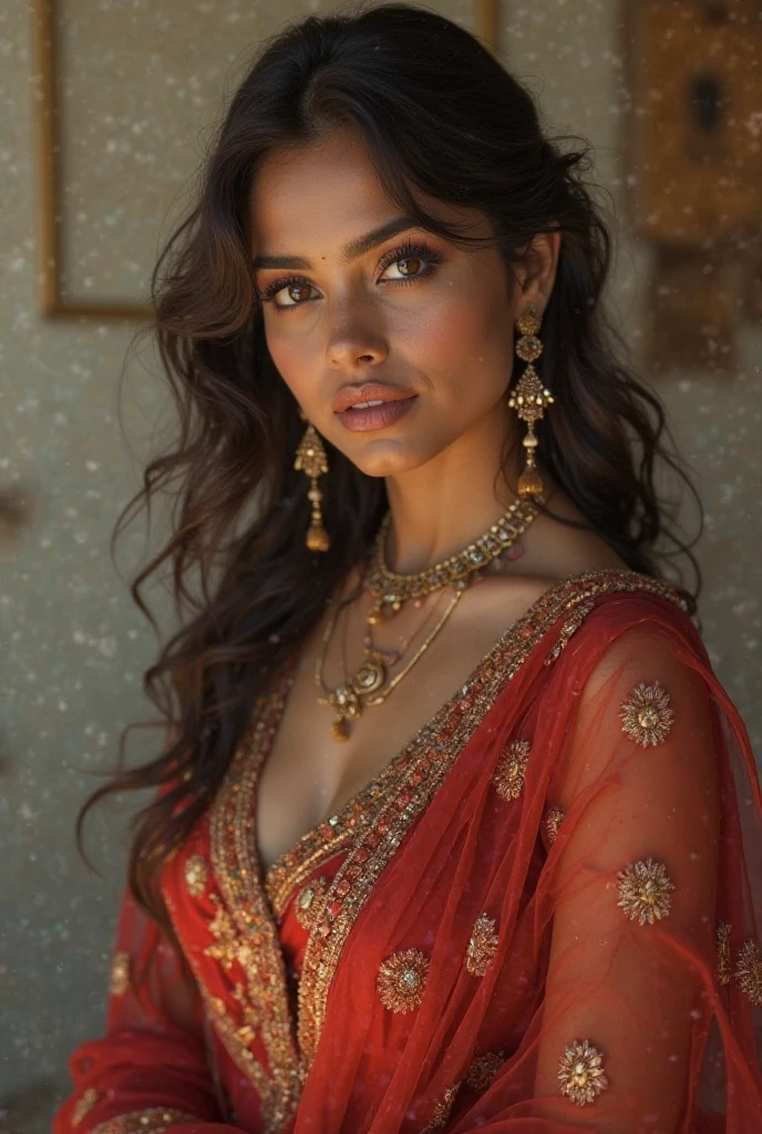 Indian hot girl with big ass on panjabi dress