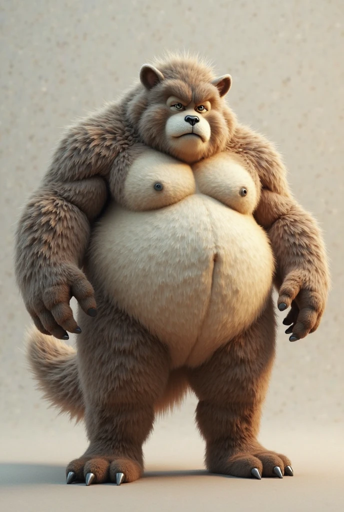 Anthro, male,canine, dog, pitbull:1.4, (grey fur:1.8),( cut ears:1.0), chubby:1.2, round belly, huge belly, bloated belly, overweight belly, huge body, wide and bulky body, thick furry neck and chest fluff, (middle-age), (fat musclegut:1.4, thick body:1.2), (yellow eyes:1.2), detailed black eyes,tail, detailed fluffy fur, (white background:1.6, looking at viewer:1.2, laying on the ground on its back, acting silly, acting like a happy dog, smiling expression with tongue out: 1.2, happy smile with: 1.2, friendly smile: 1.2, full body:1.2), ((intricate detail fluffy fur texture)), (by darkgem),(by OnePotatoATime),(by adios:1.2),(by taran fiddler),4k,masterpiece,full hd, BREAK