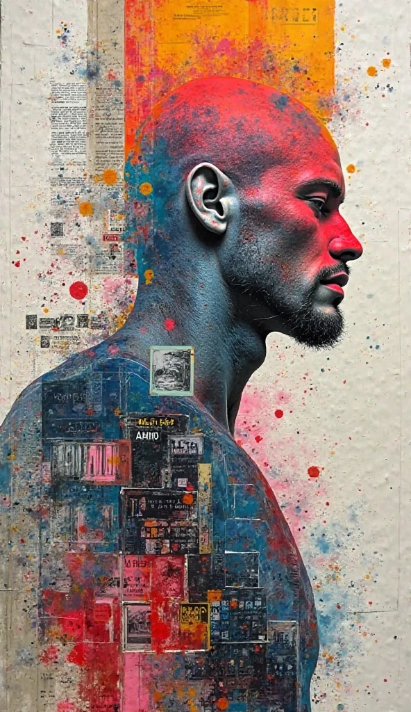 Generate an image of a graffiti-style drawing, with a social critique of social inequality in Brazil. On a white wall