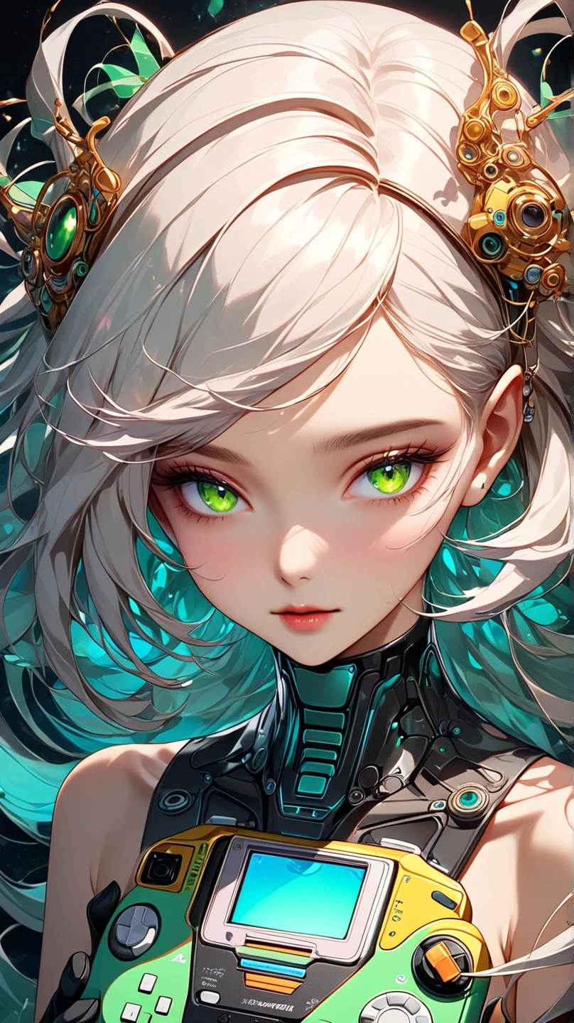 Cartoon photo of woman in colorful costume、Hot jellyfish humanoid female、a person々takeout、Guyver Style、SFW version、Scarabeleploid、tail、Cel Shade Adult Animation、Alien Queen、