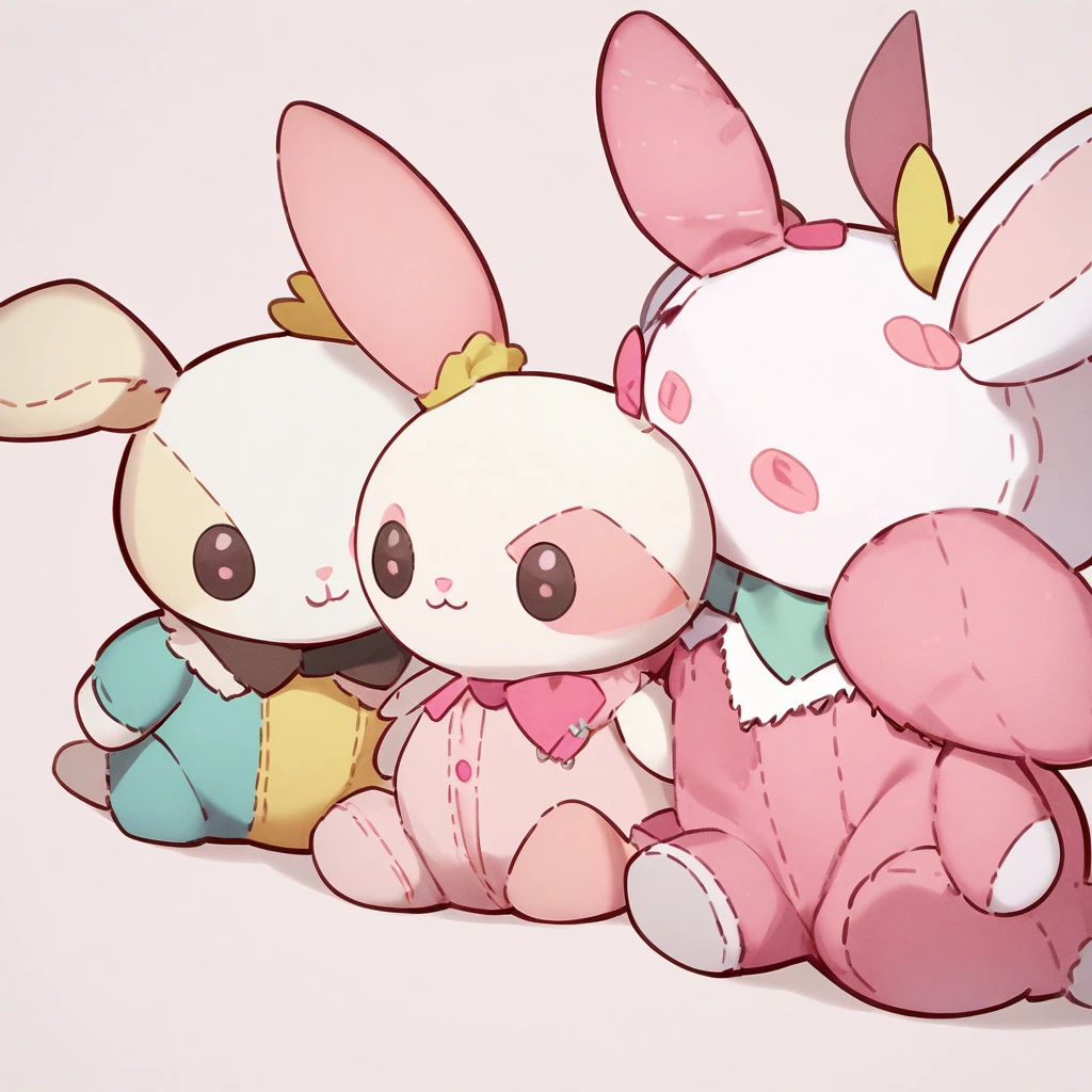 rabbit、animal、Light pink background