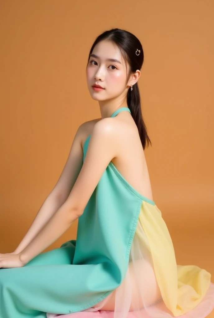 fashion model 15 years old [[[[Close-up of nipple ditch]]]], [[[[]]]], [[[[rape]]]], [[[[shoulder]]]], perfect eyes, perfect iris，perfect lips，perfect teeth，Perfect skin，full details的皮肤，long face，slender nose，girl，（(Chinese ballet dancer:1.4)），（(((Lying on the green carpet:1.4)))），（(((Spread your legs:1.4)))），((Hands up，Put it in the back of your head:1.4))，（Chinese ballet dancer&#39;s face:1.4），（Chinese ballet dancer&#39;s head shape:1.4），(((Pink transparent tong:1.4)))，A delicate face，（(((Body facing the camera:1.4)))），（((Wet，Wet hair，wet face，wet legs，wet breasts:1.4))），（((Eyes looking at the camera：1.4))），Big breasts，Raised sexy，Focus on the navel，Sexy long hair，(Sexy ballerina face,full details，full，Extremely sexy：1.4），(sexy eyes,Full&#39;s eyes:1.4)，（sexy shoulders），(sexy legs:1.4)，breast enlargement，Show your neck，Off the shoulders，ditch，(Expose the base of the thighs，wet，Extremely sexy:1.4)，Navel exposed，Show your feet，Show legs，Bare arms，（(Show legs，luster，Legs sparkling，shiny feet，Extremely sexy，wet:1.4))，hip fat，Show leg length，Nice bright pink shoes，（full-body shot），green background，flowers，4K Ultra HD, ultra high resolution, (lifelike: 1.4), best quality，masterpiece，（pastel colors：1.2），prospect，（(((top view:1.4))))