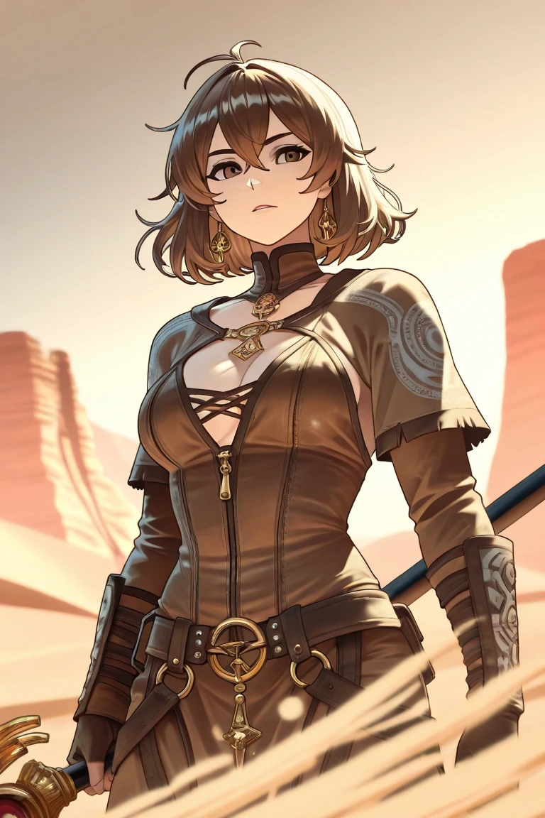 (((white background))), best quality, solo, 1 woman,portrate,ninjya,bangs,looking at viewer,short hair,brown hair,pretty woman,masterpiece, intricate details, tonemapping, sharp focus, hyper detailed, trending on Artstation,