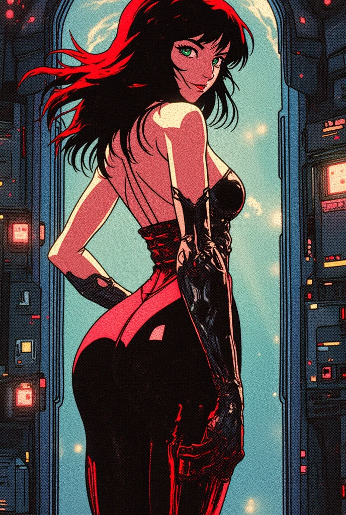 thighs-up,RAW, ((((masterpiece)), photorealistic)), professionally detailed, ultra-high detail, sharp, insanely detailed, hyperrealism, orangeblack, woman in the style of aaron horkey, Digital art, lineart made of bright neon lights, pink, woman in the style of aaron horkey, in the style of tom whalen, Digital art, lineart made of bright contrasting tone lights, teal, black, pink, dark-blue, (masterpiece:1.2), best quality, (hyperdetailed, highest detailed:1.2) , high resolution textures, (ethereal glow:1.1), professional, highly detailed,