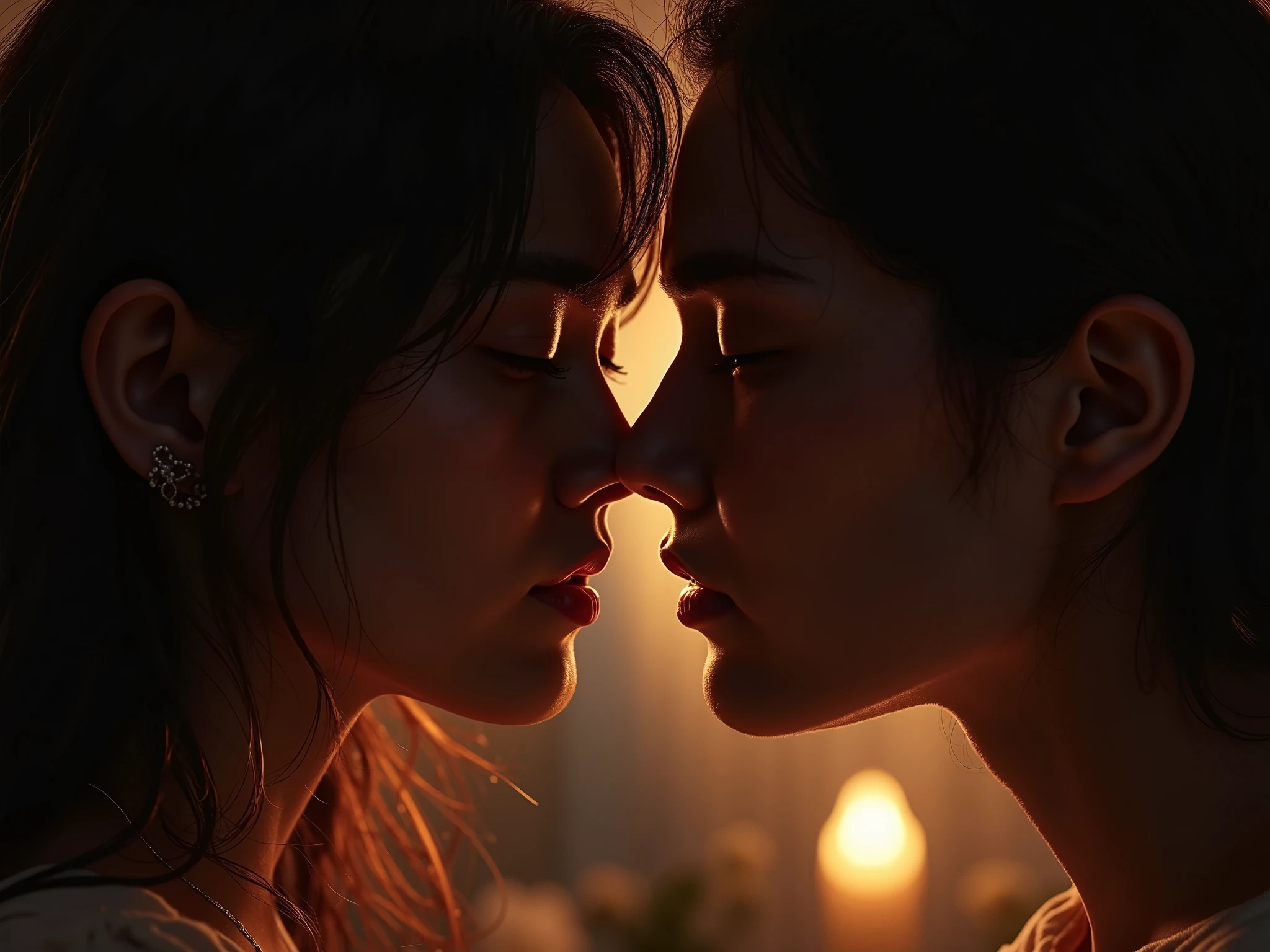 a passionate intimate sensual love scene between two lovers, erotic detailed warm lighting, soft focus, photorealistic, masterpiece, 8k, romantic, tender, intimate, sensual, alluring, elegant, graceful, delicate, beautiful, stunning, exquisite, lush, dreamy, atmospheric, cinematic, chiaroscuro, chiaroscuro lighting, dramatic lighting, dramatic shadows, dramatic contrast, dramatic composition, dramatic perspective, dramatic angles, dramatic poses, dynamic, captivating, mesmerizing, enchanting, ethereal, magical, transcendent, transcendental, otherworldly, sublime, rapturous, ecstatic, blissful, euphoric, orgasmic