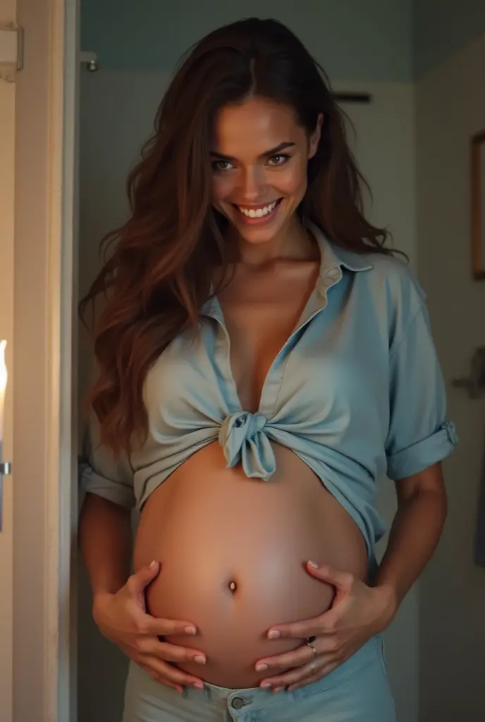 Pregnant Winona Ryder completely ????? and a sexy smile.