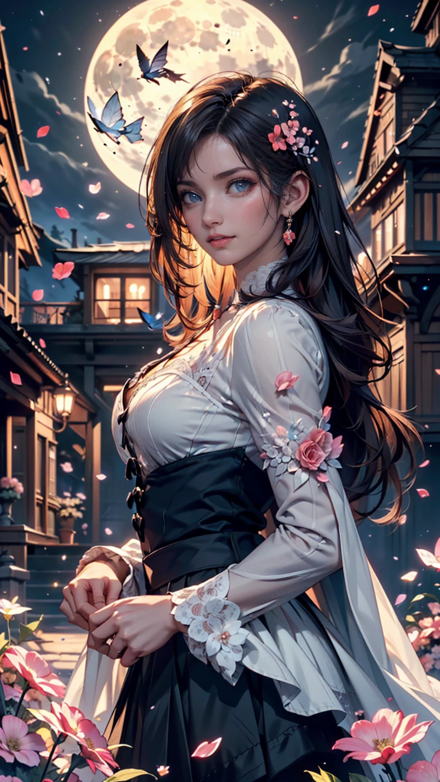 Highest quality, masterpiece, Very detailed, Detailed Background, anime, One girl, Young girl, Short girl, SF, SF, Outdoor, night, Starry Sky, greenhouse, huge structure, Biodome, Wind景, scenery, horizon, rooftop, sitting on rooftop, Wind, avert your eyes, Atmospheric lighting, Focus Only, close, From the side, Depth of written boundary, Bokeh