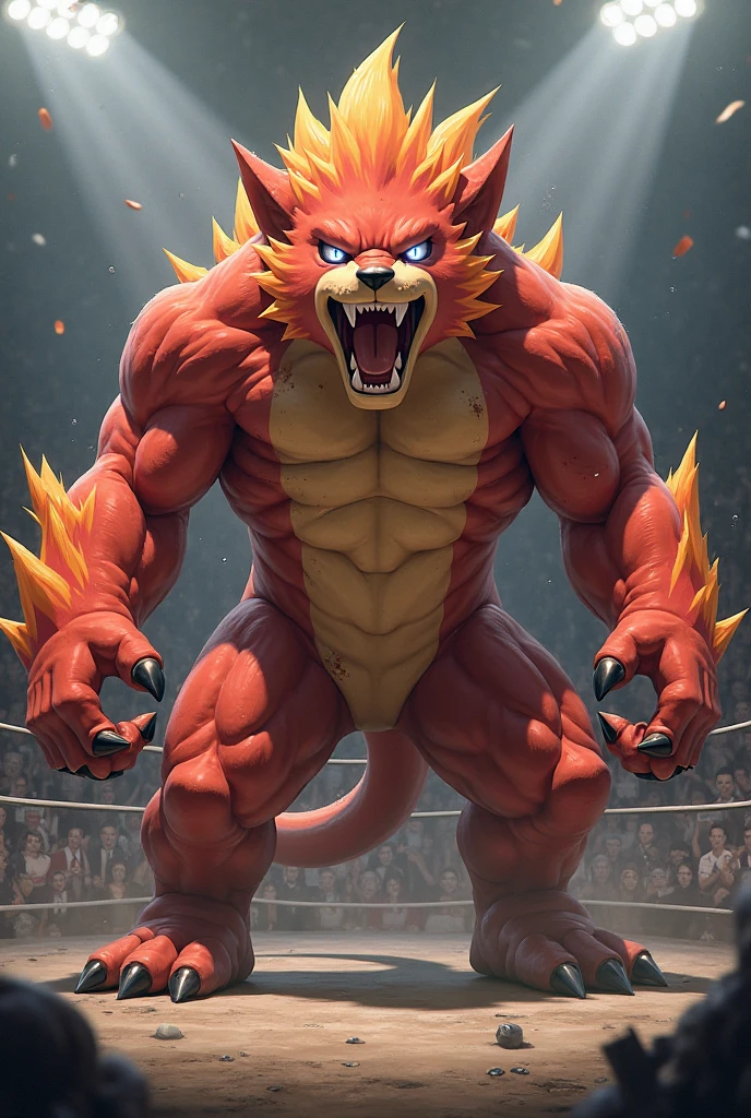 human nature, cannon, male, solitary, ((the strong,Handsome)), (dragon), Chibo,Six-pack abs,(indoor),Feet facing the audience,(Dirty,White socks),Blue shorts,Sweat:1.3,high quality, (4K,high quality, high resolution, masterpiece), cartoon,by lindong