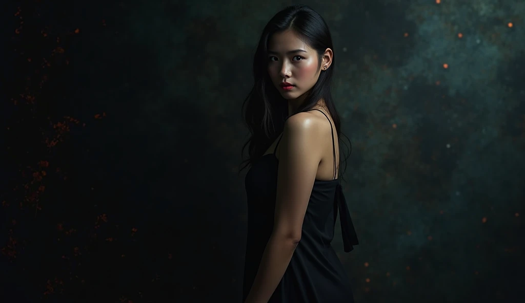 masterpiece, best quality,1girl, bare shoulder, looking at viewer, blurry, <lora:br_max-000012:0.8>