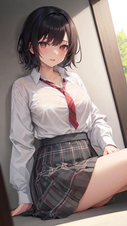 (((masterpiece,Highest Resolution,4K High Resolution,Crisp image quality:)Pussy juice(Beautiful big ,Beautiful nipples,Teaching books,Blushing and embarrassed,Spread your legs wide in an M shape,)(lipstick),Pubic hair(((Hot adult teacher)Tight Skirt,blouse,Intense insertion
