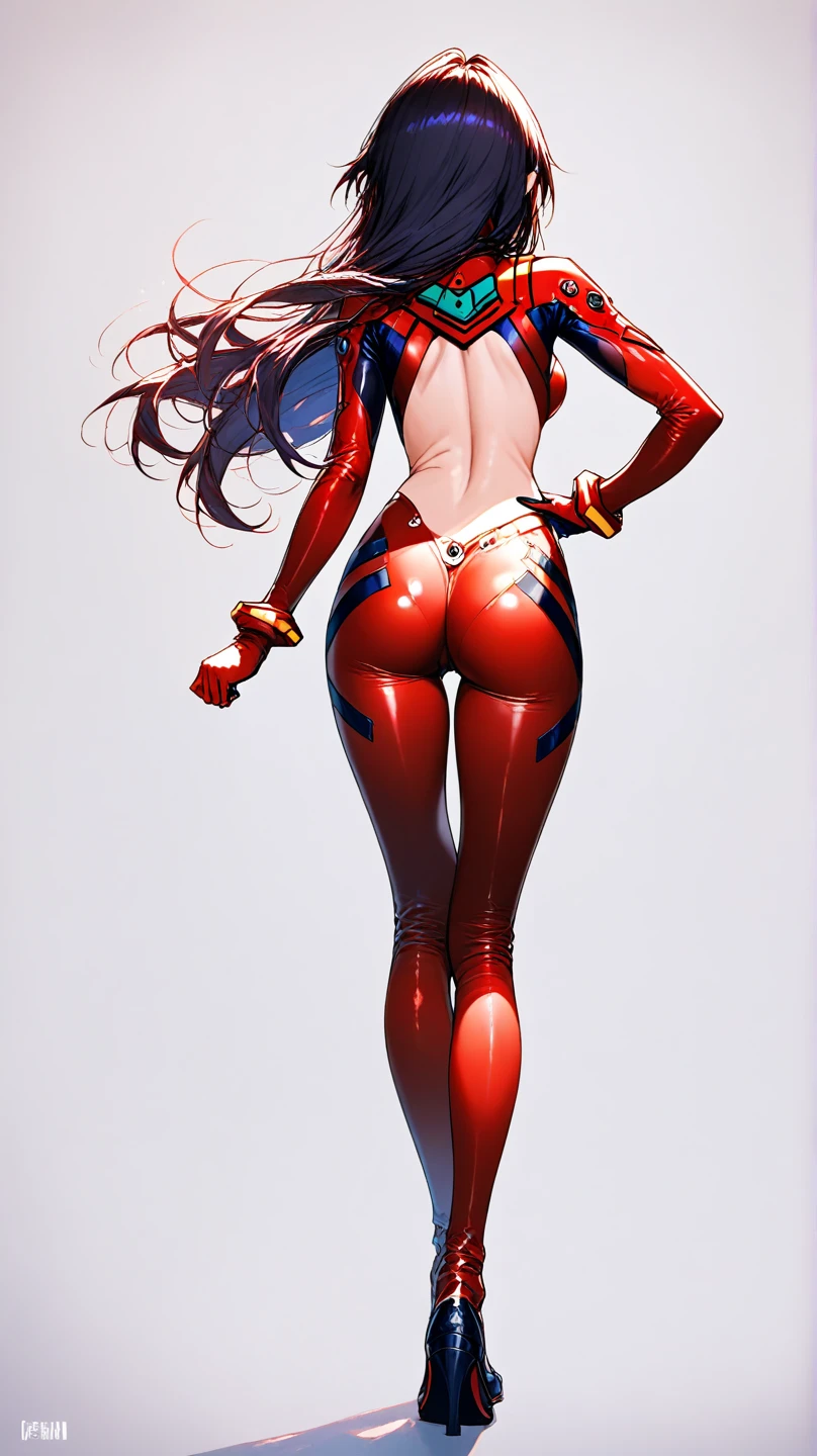 full body view of adult Emma Watson as D.VA from overwatch in her classic blue and pink textile full bodysuit uniform standing still looking at viewer, slim body, long wavy brown red floating hair, bangs, cute smile, shy grin, Full body, Perfect composition golden ratio, masterpiece, best quality, 4k, sharp focus, perfect anatomy, no shoes, beautiful feet, full body, full body shot, 1girl, action pose, nsfw, big breasts, blue thong, full body, transparent background, no shoes, bare feet, naked feet, beautiful feet,thick thighs, thigh gap, cameltoe, big breasts, hard nipples, perky tits,
