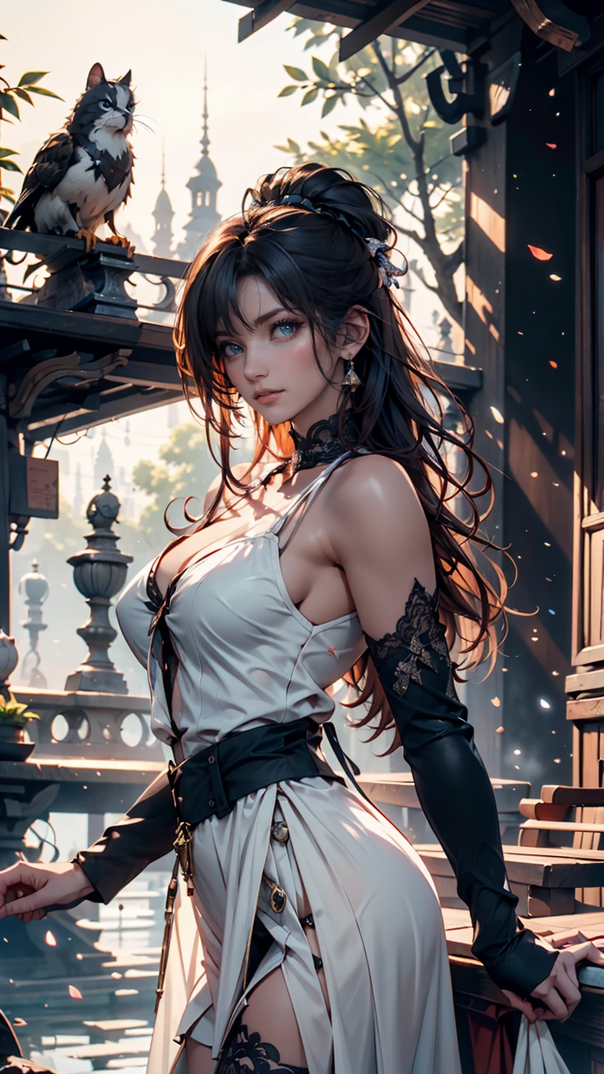 &quot;A highly detailed and intense depiction of a terrifying necromancer，Dramatically captured in medium shots and ultra-detailed 8k wallpapers，Demonstrates intricate complexity。”
