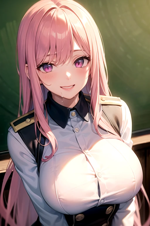 (anime style),masterpiece, best quality, ultra-detailed, glistening shiny, glowing light, ray tracing, HDR, deph of field, (perfect face, detailed face, detailed eyes),(big boobs:1.2),8k,HD,ultra realistic face,ray tracing,perfect lighting,best quality, ultra-detailed, shiny eyes, (looking at viewer,sensual smile:1.1), ((1girl)), (gyaru, mature female:1.4),cowboy shot,
zerotwo,long hair,hairband,horns,red horns,((gradient hair)),multicolored eyes, gradient eyes, (glowing eyes:1.1), mascara, (fashion make up), parted lips,gloves, long sleeves, hat,jacket,necktie,white gloves, uniform, military, military uniform,red dress,headwear removed,hat removed,holding hat,short necktie, orange necktie,holding a birthday cake,
((living room, dining table, plates, birthday decorations:1.3, confetti)),complex background,((super detailed background)), sensual poses, ((8k wallpaper)) ,<lora:zerotwo:1>