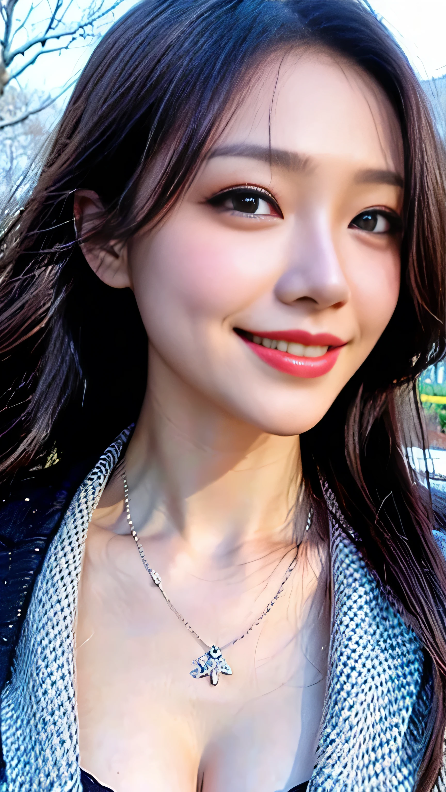 (A hyper-realistic), (illustratio), (hight resolution), (8K), (ighly detailed), (The best illustrations), (beatiful detailed eyes), (top-quality), (ultra-detailliert), (​masterpiece), (wall-paper), (详细的脸), a bed、Upper body close-up,Armpit, A smile,Plump,独奏,Girl in white tank top with open chest, full of sweat, japanes, large full breasts, (camel's toe)、huge-breasted、Detailed, well-groomed white teeth、Ultimate Beauty、shot on the Canon EOS R 6、full of sweat、(beautiful detailed teeth)、Silver necklace、Park with sunshine、Perfect and beautiful female hands、Perfect tooth alignment、perfect fingers、