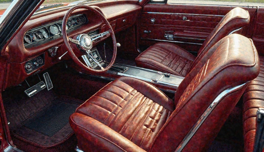 2004 Lincoln Navigator interior image, beige, 7 seats with red stitching details on the dashboard