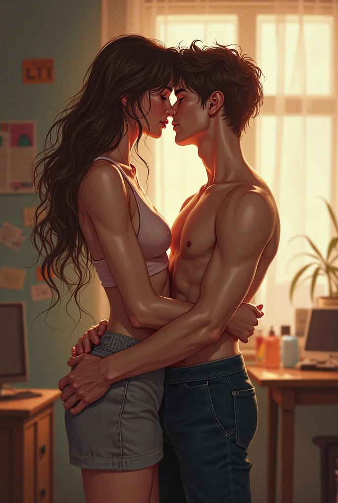 (ultra detailed,detailed face,detailed eyes,detailed skin,shiny skin:1.2),detailed background,(8k, best quality, raw photo),(masterpiece:1.4),(high resolution:1.4),nsfw,
(1man and 1girl,having sex:1.2),hug from behind,standing,1 nogizaka girl,black hair,short hair, straight hair,(school uniform:1.4),smile,lift up breasts,half undress,accentuate the chest,
BREAK,(medium breasts:1.4),lib_bg,modern interior,library,hair over eyes,(1girl open legs:1.2),
BREAK,hentai reverse suspended congress(sex position),closed eyes, sleepy,open mouth,(side view:1.2),