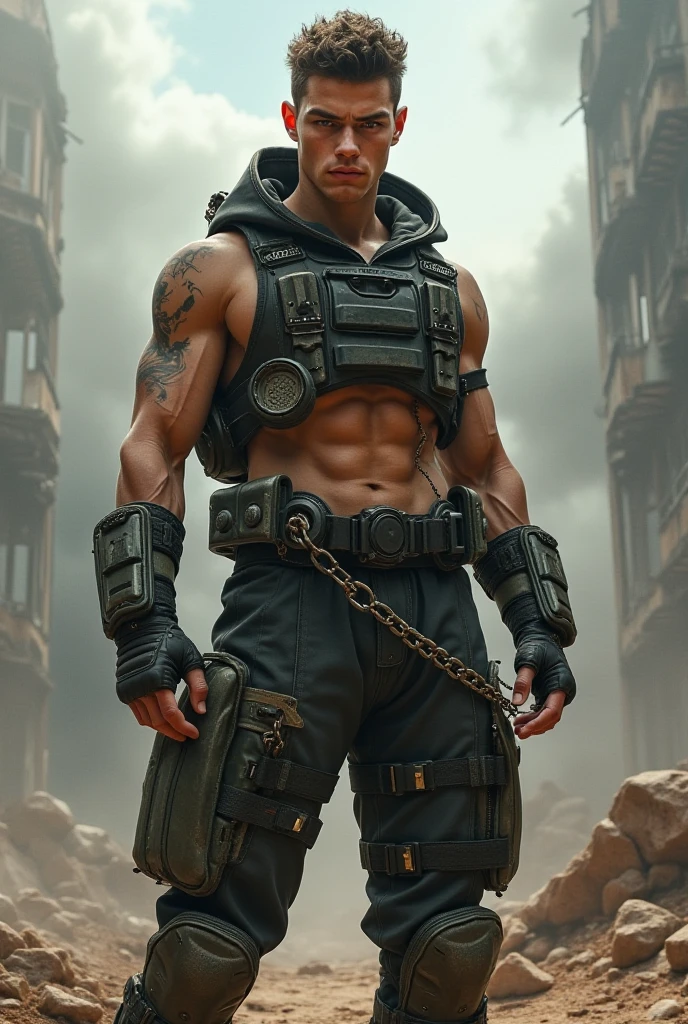 Change background, realistic face, danger body high quality image