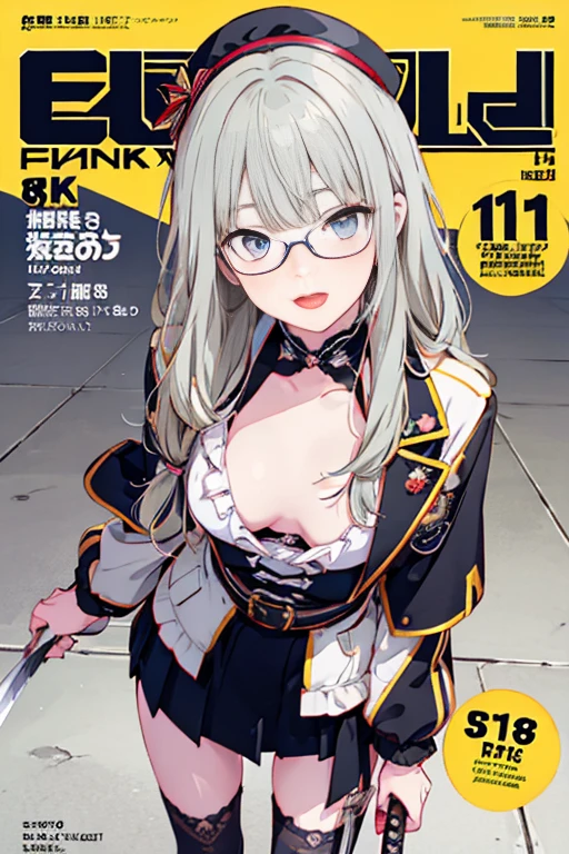 (small breasts:1.2), (perky chest:1.2), (pointed chest:1.2), (Pudding cake magazine cover:1.3),(from above:1.0),(shoot from the side:1.1),masterpiece, 1girl, Amazing Cleavage:1.1, thin waist, optimum,tmasterpiece,hight resolution,best qualtiy,hyper HD,super detailing,awardwinning,a 18yo cute girl,(The upper part of the body),anatomy correct,Beautiful Black miniskirt,garters,Gaze,Small face,bangss,holster,Beautuful Women,hands up,leg holster,Gaze,black boots,Cowboy Shot,cute face,a blond,Longhaire,Twin-tailed,Braids, Hairline,（scarlet eyes）,long eyelasher,Hanging eye corners,White skin of the, ((see through camisole:1.1)), ((Sheer nipples:1.0)),Rocket Tits,(Slim body),smile,seductive weak smiling,(with sparkling eyes and a contagious smile),little open mouth, Looking at Viewer,
