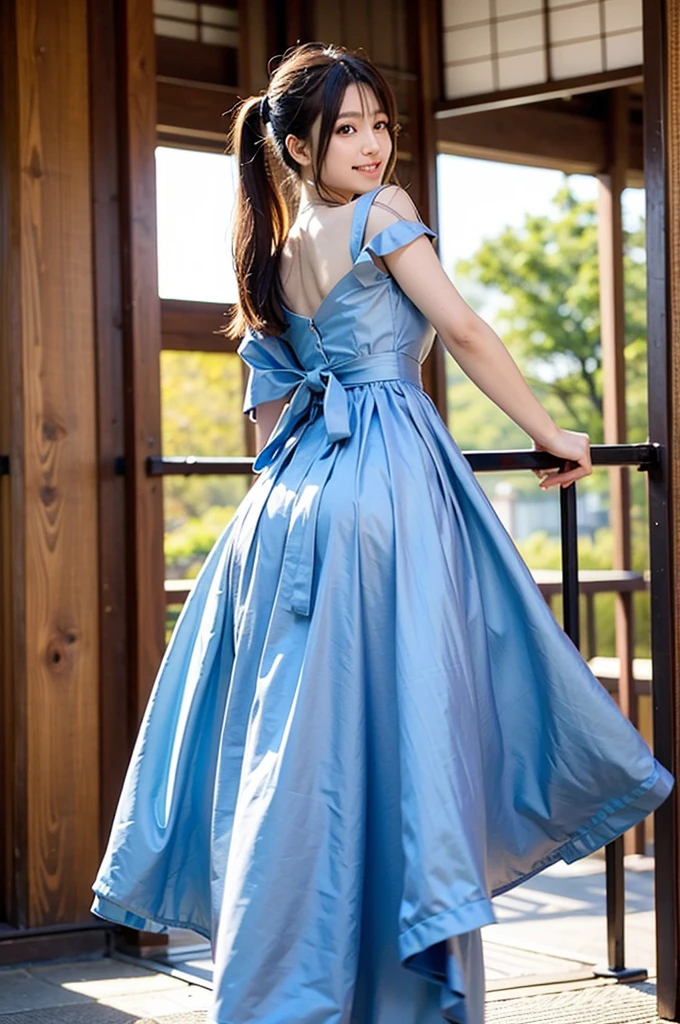 (best quality, ultra-detailed, masterpiece), young lovely girl wearing tent dress, extremely cute, cinematic angle, detailed, <lora:Tent_Dress_1.0:0.7>