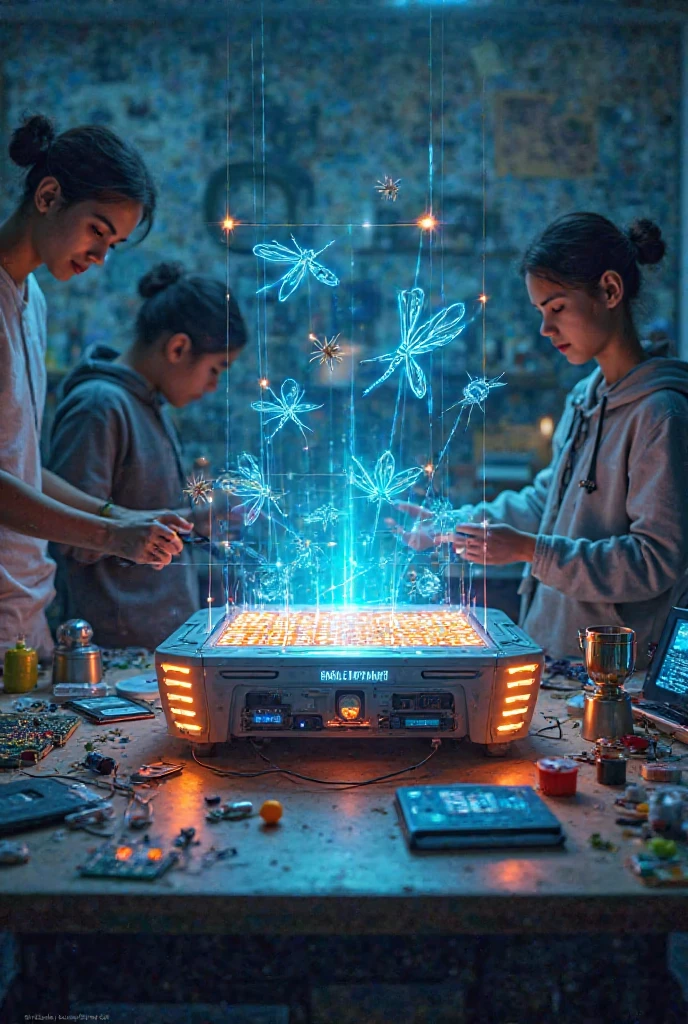 14-YEAR-OLD CHILD GIRL WITH LONG BLONDE HAIR, A closeup of a plasma ball on a table in a room, plasma globe, aura of electricity, tesla coil, inner glow of plasma neon, bright magical time portal, spinning plasma, glowing sphere, holographic projection, a large sphere of red energy, explosion of neon lights,  with electric arc device, ray arc plasma, energy spheres, extremely beautiful lighting