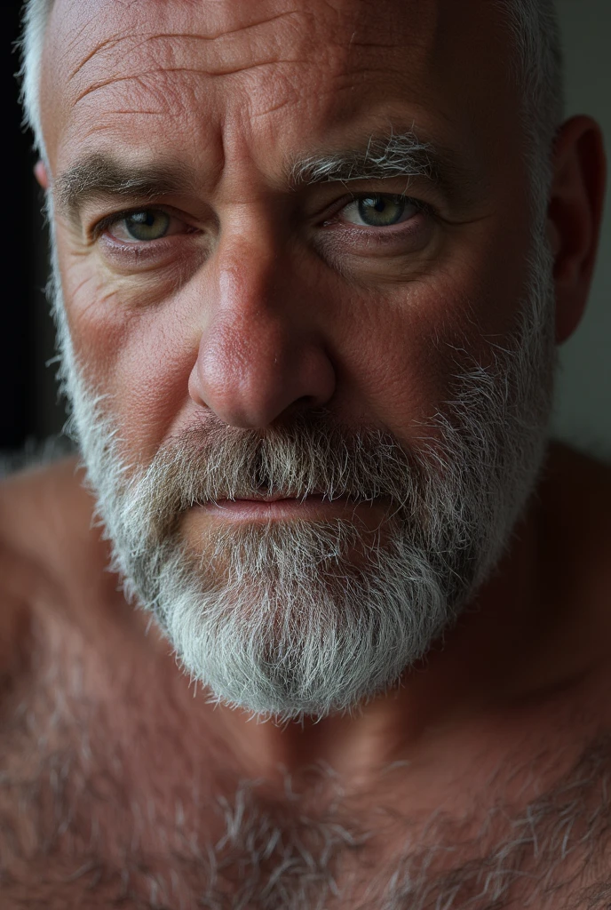 Human Male,elderly,play with nipples,sweaty,Muscular,naked,high quality,best quality,Big dick,Anal Sex,Lush hair,Thick chest hair,nsfw,Lush pubic hair,Lying on the ground