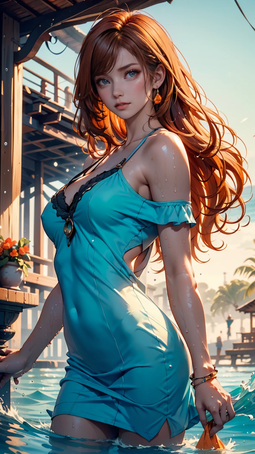 analog, 85mm f1.2, full length photograph of cute 21 year old (jp-Gingerv1-275), small breasts, working as working as bartender, wearing low-cut-short-dress, looking at viewer with a flirty smile, eye contact, bright eyes, (perfect hands:1.3), <lora:LowRA:0.8> <lora:SideBoobaDogu:0.8> sideboob, <lora:add_detail:0.5> <lora:background_detail_enhanced_simplified:0.8> <lora:more_details:0.5> <lora:colorify:1>