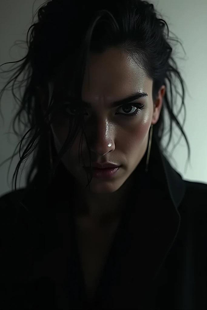 high quality, detailed, intricate, woman, black hair, batman, natural lighting, hdr,