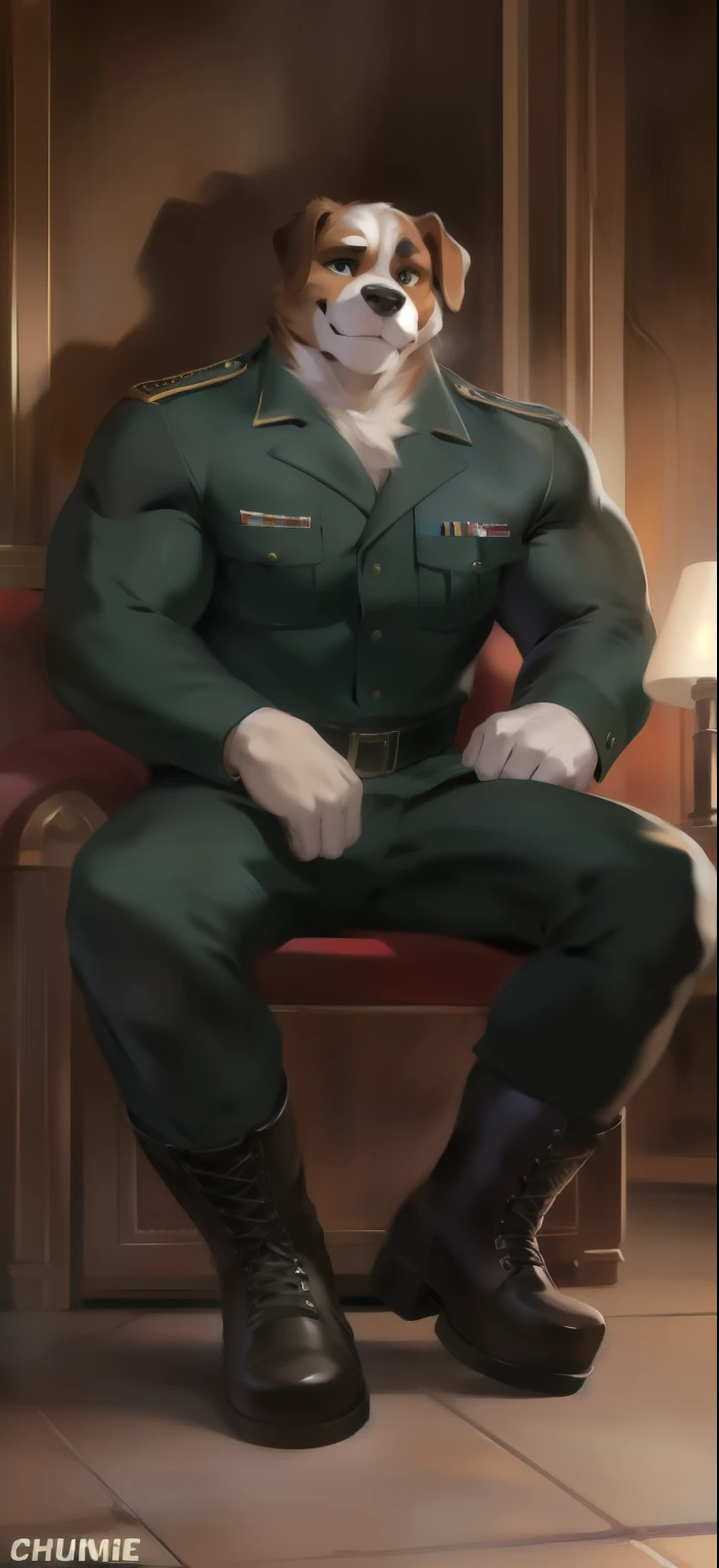 best quality,masterpiece,1boy, men,A handsome,mature man, militar. Looking at viewer, model shot. Brutalmass, giant, muscular physique, bulk. His features are well-proportioned and symmetrical,giving him a classic and handsome appearance. He is dressed in a stylish and sophisticated outfit,comprising a tailored suit jacket,crisp white shirt,and sleek black pants. Overall,the man exudes charisma,charm,and an air of sophistication and refinement.,Gothic,skyscraper,wood,