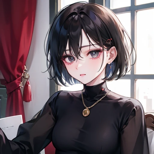 Black Hair short hair Glasses Girl underwear Masturbation