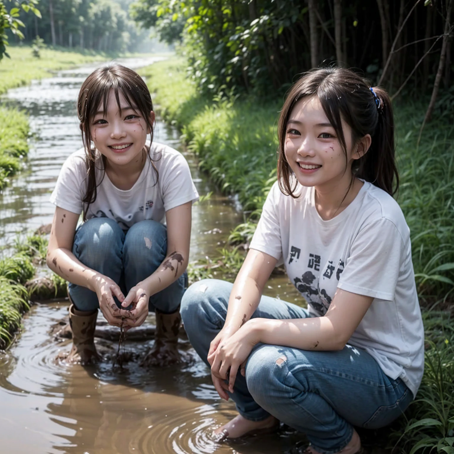(best quality,8k,high resolution,masterpiece),Super detailed,(1.4x more realism),summer,Sunlight,beautiful children,Money黄的稻田,Money,hapiness,Children laughing in the rice fields,Cicada chirping,Beautiful scenery,HDR,UHD,studio lighting,Super fine,sharp focus,Physically based rendering,Extremely detailed description,major,Vivid colors,Money色的日出,peaceful,serene,Money光,Money色时刻,nature,nature美,((anatomically correct))
