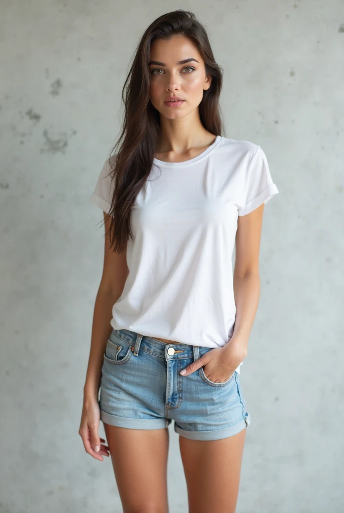 (Obra maestra, mejor calidad:1.2), 1 chica, solo,de pie_Dividir,
pelo largo, Camiseta sin mangas blanca sin mangas, sin ropa, no tiene nada de ropa ,no tiene camisa blanca, no tiene playera,no tiene ropa interior ,no tiene nada de ropa puesta,