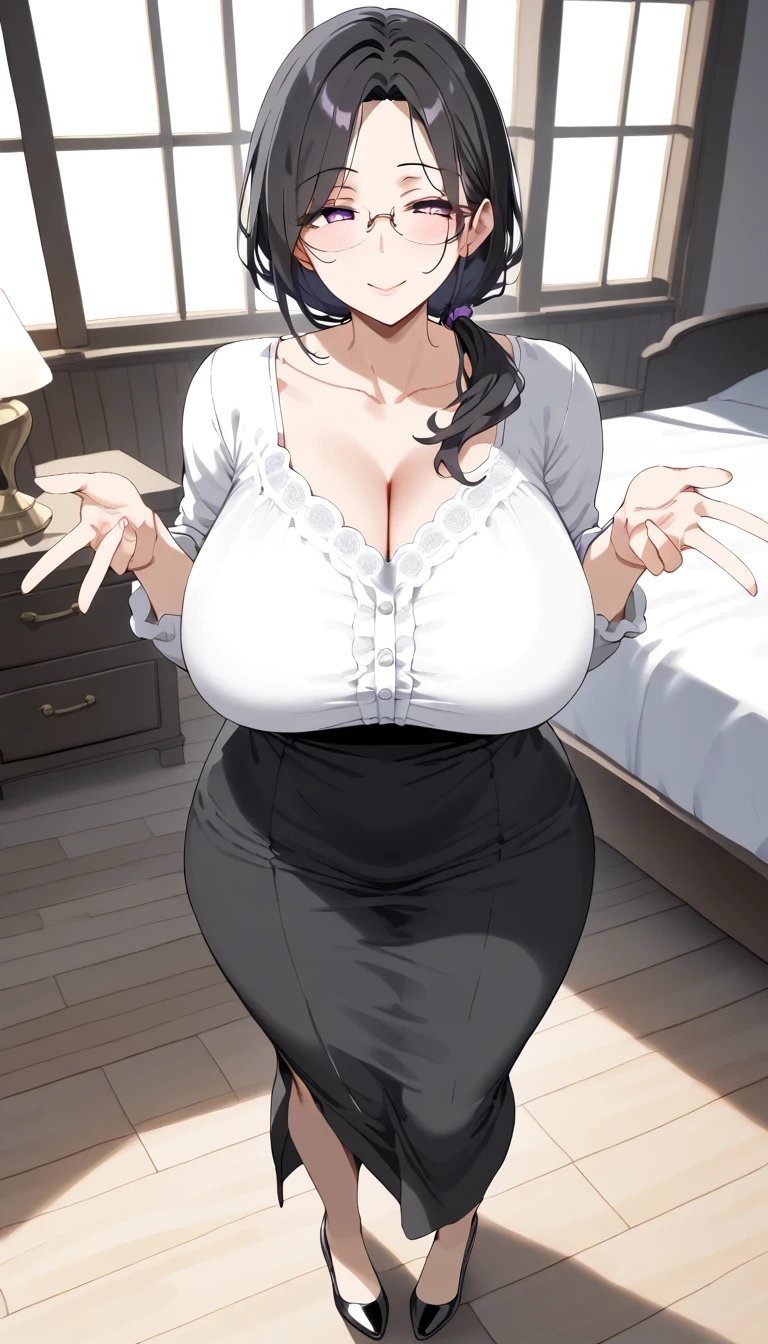 Hot mommy, big breasts, bra , disgusted ,torn dress,