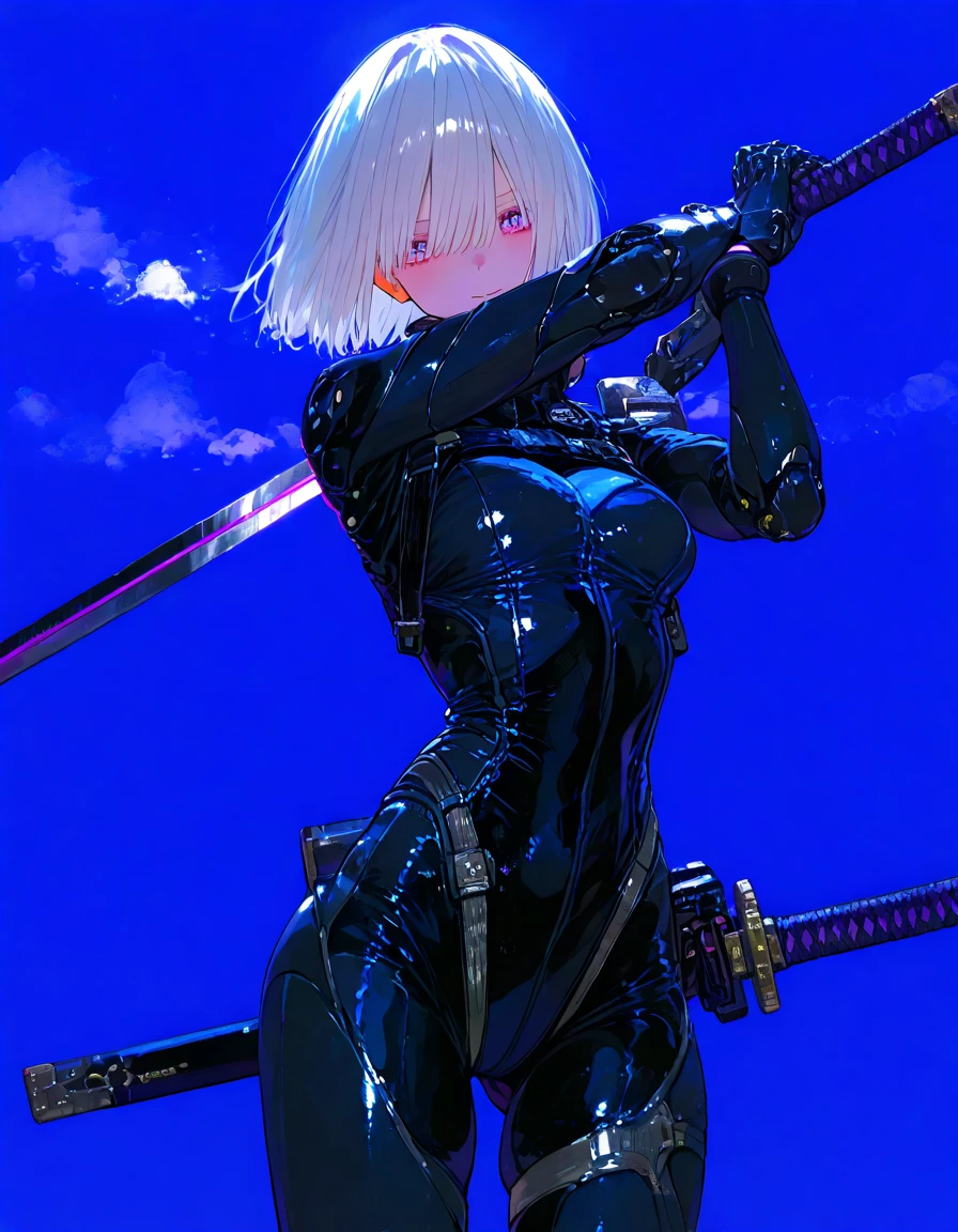 2b waves her sword