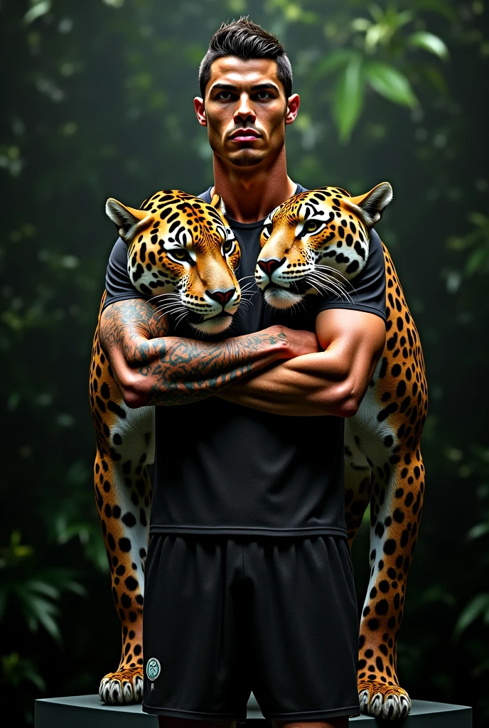 Cristiano Ronaldo with tiger