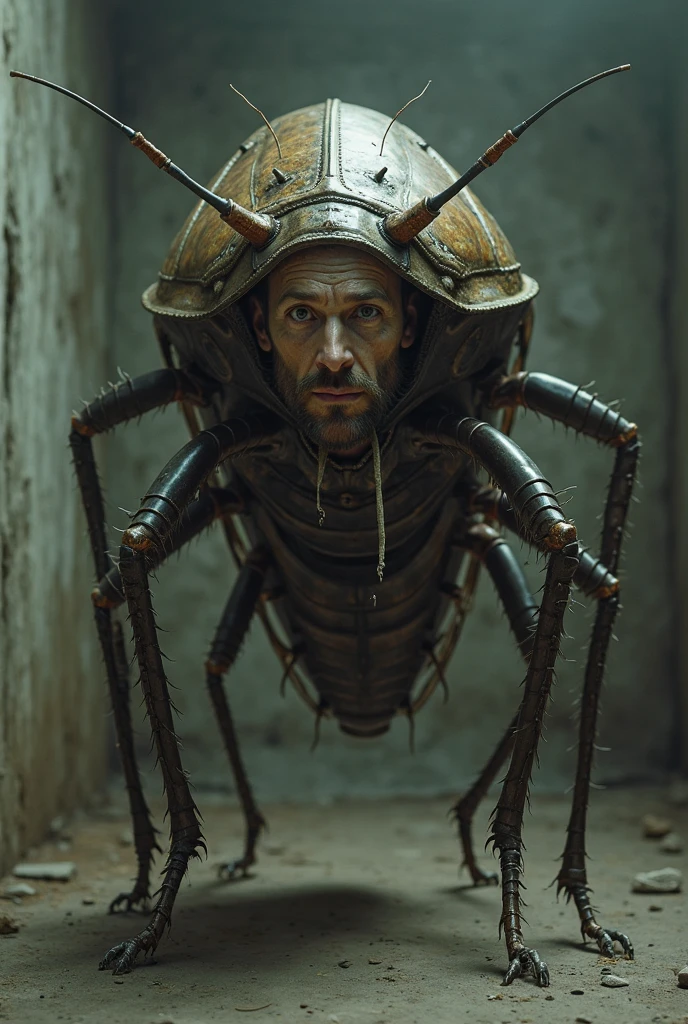 (extremadamente detallado, obra maestra, La mejor calidad), Estilo oscuro, intense illumination, rostro con arrugas, soldier, medieval armor, rusted, axe, tentacle, monstruoso, interior de una piscina de agua verdosa, imagen submarina, alien con Colmillos finos. manchas de tinta. Rococo composition. Luz de caravaggio