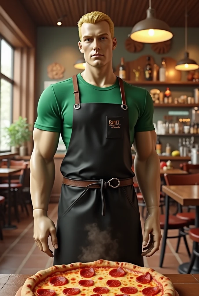 (Highest quality work, Unique and meticulous, Ultra-realistic 3D scenes), An ultra-high definition scene for Star wars, Cool futuristic city, Handsome 35-year-old Chinese male weapons master armed with a lightsaber, Shirtless, Wear a translucent artisan apron and a bright gold translucent men's G-thong. Light and shadow intertwined, Dizzying. Incorporate the art of fashion, CGSociety trends, Professional photography and painting art