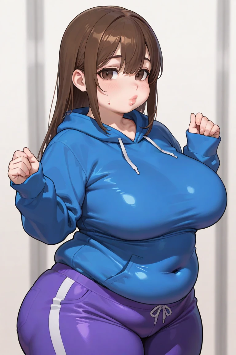 One Girl,{Knee-high socks}、(((Wide Hips)))、 (((Thick thighs)))、((Big Ass))、(Big Breasts) Embarrassed look,Short Stack、whole body、Sexy pose。T-Shirts、Shorts、 Jacket、